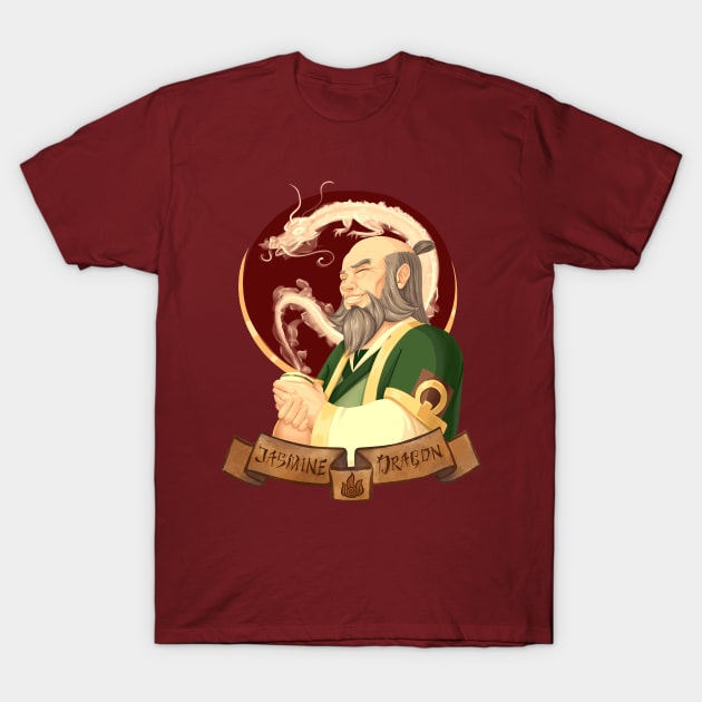 uncle iroh Jasmine dragon T-Shirt by sadistenan